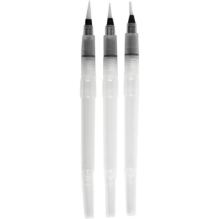 Pinceles de Agua, medidas S+M+L, 10 ml, 3 ud/ 1 paquete