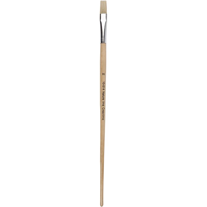 Pinceles Nature Line, 14, L. 32 cm, A: 12 mm, Mango largo, 12ud/ 1 paquete