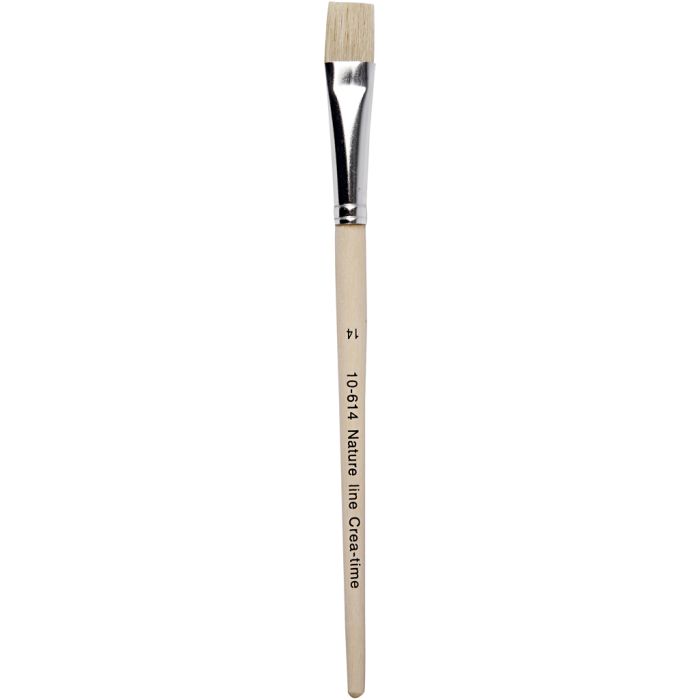 Pinceles Nature Line, 14, L. 20 cm, A: 15 mm, plano, 12ud/ 1 paquete