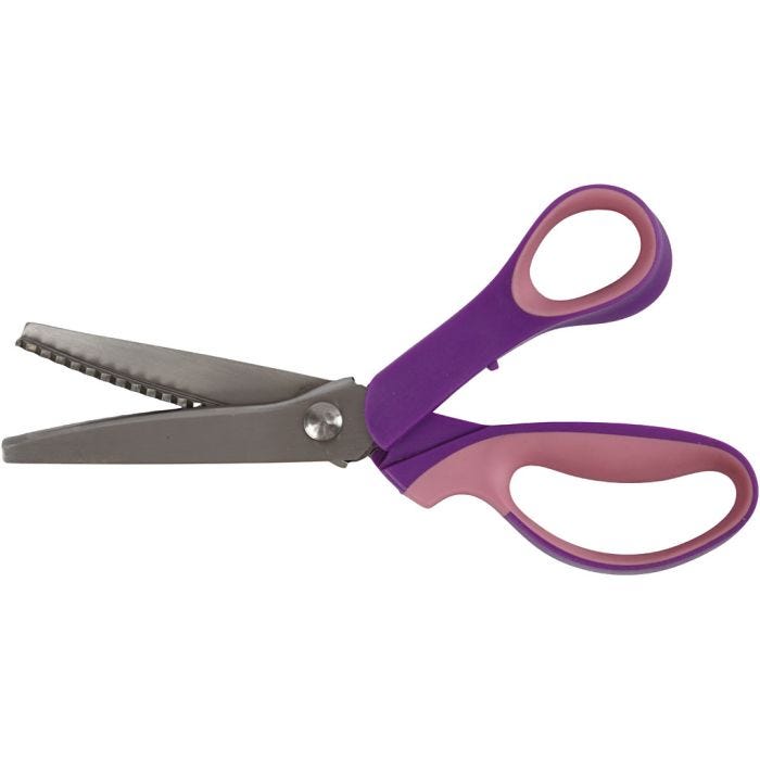 Tijeras dentadas, L. 23,5 cm, diestro, 1 ud