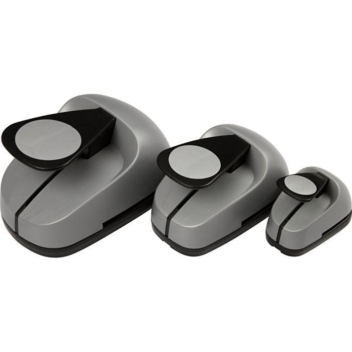 Set de troqueles para manualidades, círculo, medidas 25+49+75 mm, 3ud/ 1 paquete