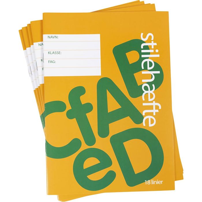 Cuaderno de ejercicios con papel a rayas , medidas 14,8x21 cm, Número de paginas 64, 70 gr, 25 ud/ 1 paquete