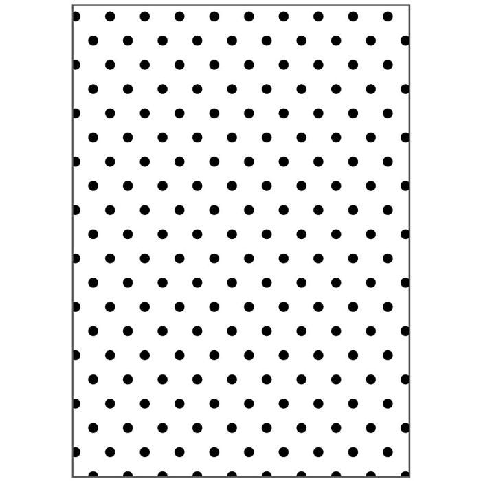 Placa de embossing, Puntos, medidas 13x18,5 cm, grosor 2 mm, 1 ud