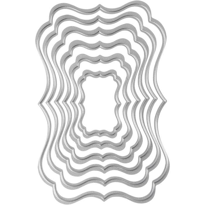 Carpeta troquel y grabado en relieve, Etiqueta, medidas 2,5x4-8x12 cm, 1 ud