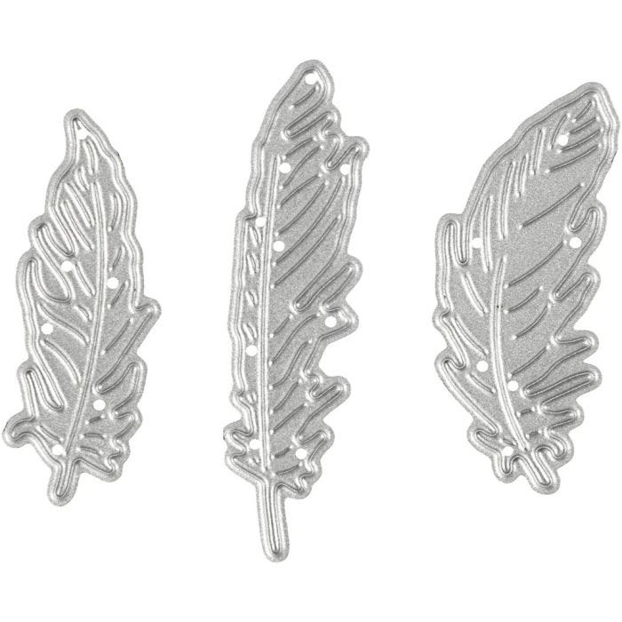 Carpeta troquel y grabado en relieve, Pluma, medidas 47x48 mm, 1 ud