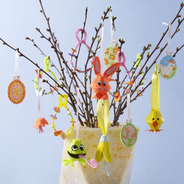 Decoración de Pascua en color primaveral