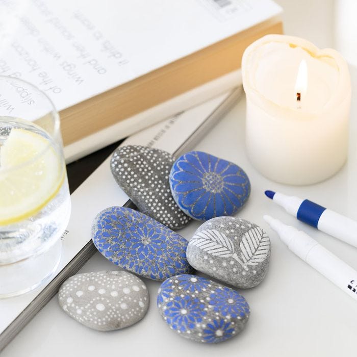 Piedras decorativas con diseños