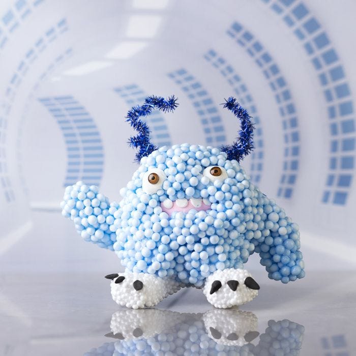 Monstruo Bobby de Silk Clay® y Foam Clay®