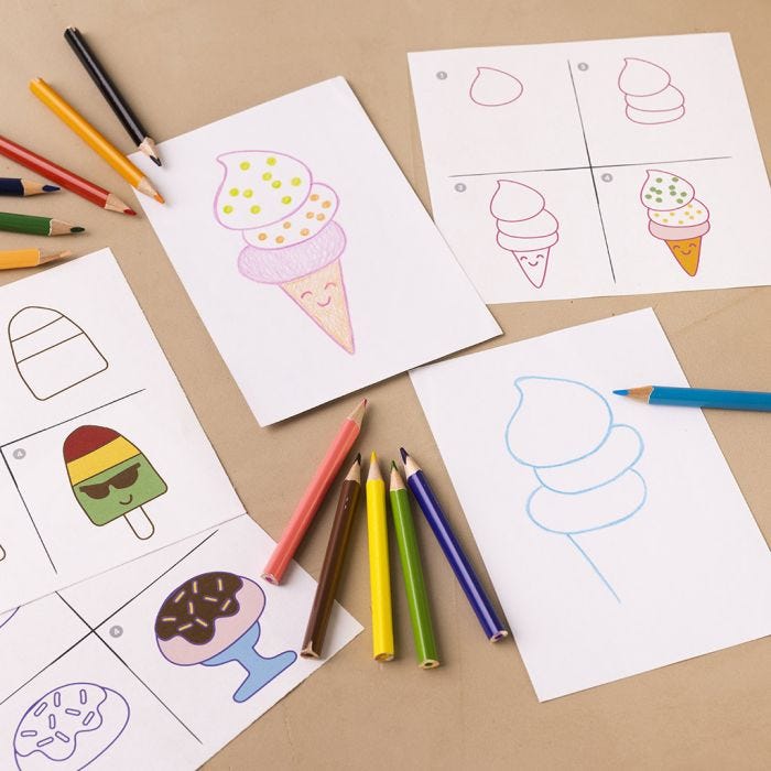 Aprende a dibujar pasteles y dulces