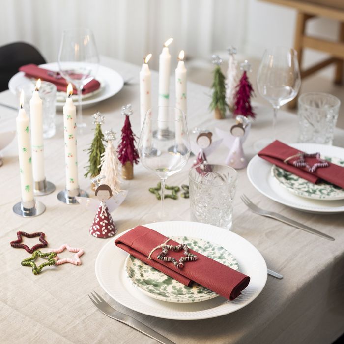 Decoraciones de mesa de Navidad caseras