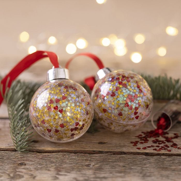 Bolas de Navidad con lentejuelas