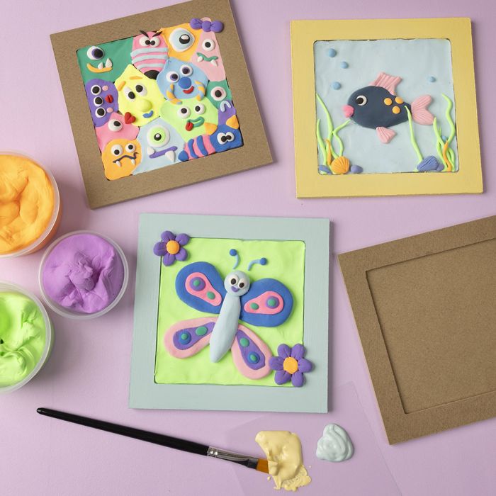 Marcos de collage con diseños de Silk Clay®