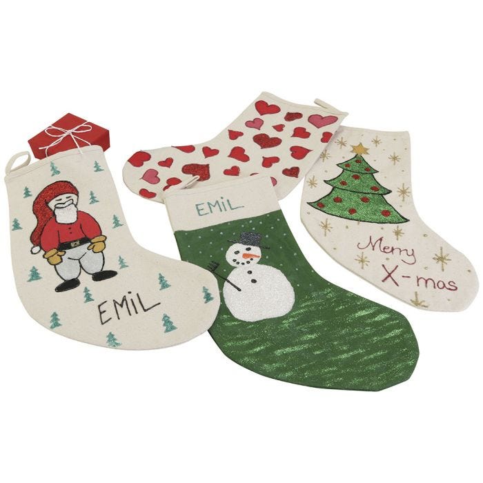 Calcetines navideños con motivos