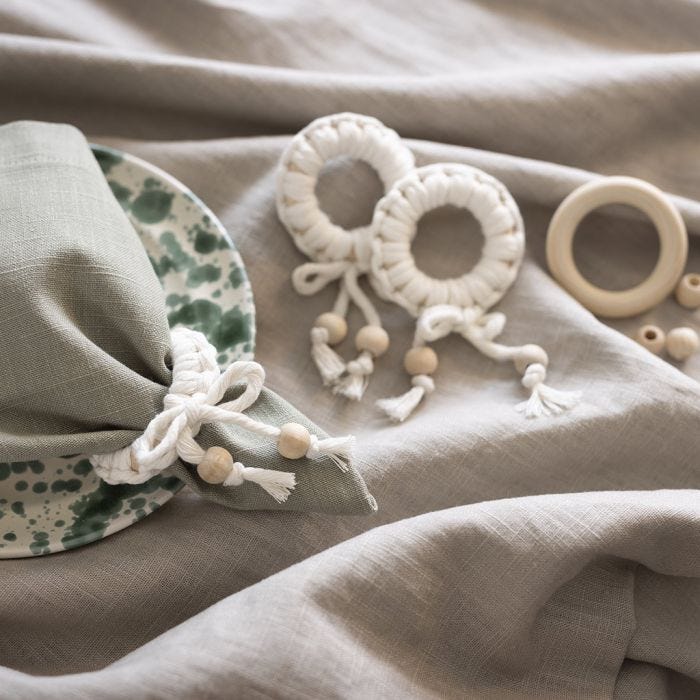 Servilleteros de macramé