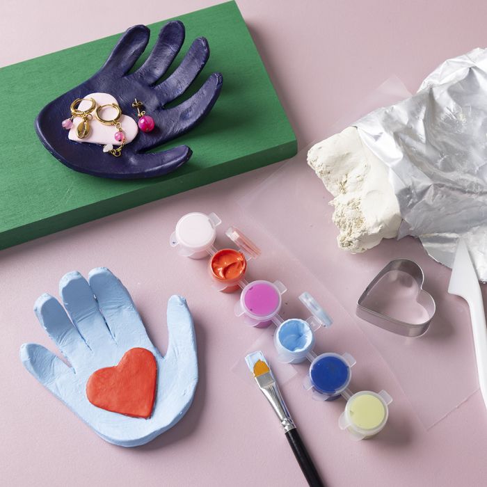 Plato de joyería de arcilla de autoendurecimiento