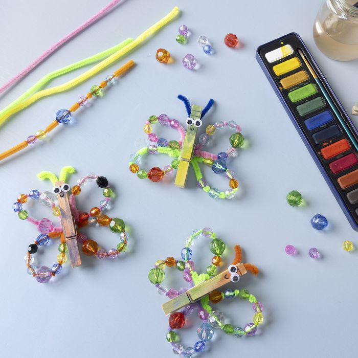 Alfileres de la ropa de mariposas