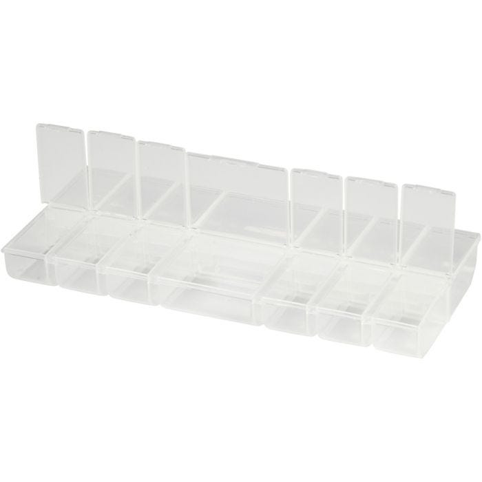Caja de almacenaje, A: 2,8 cm, medidas 24x11 cm, 1 ud