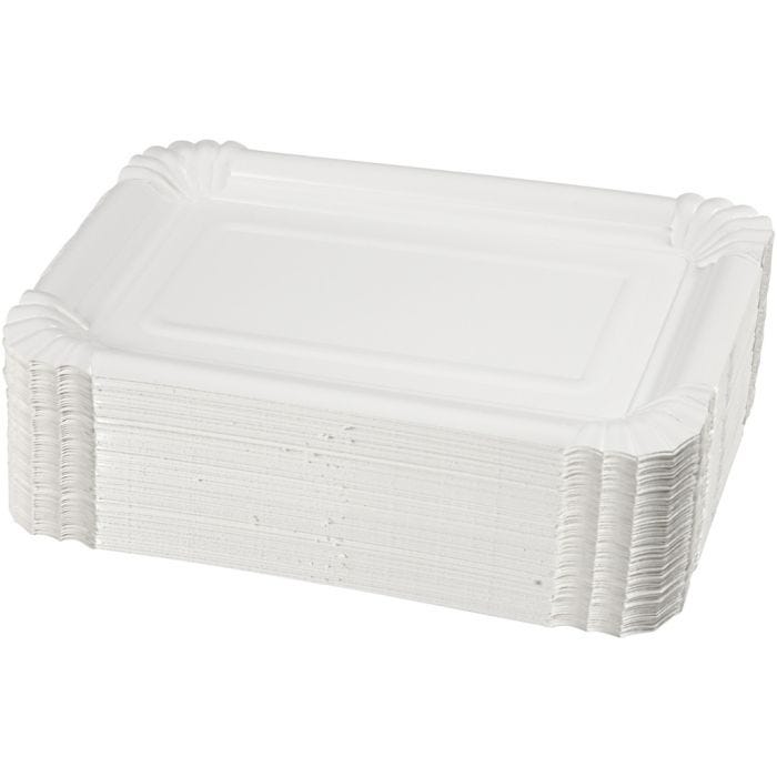 Bandejas/platos, medidas 20x13 cm, 250 ud/ 1 paquete