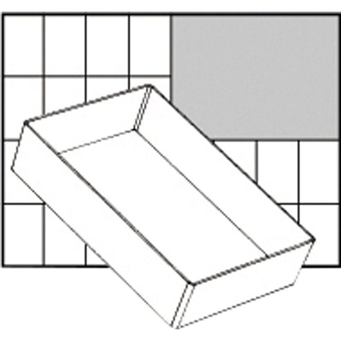 Caja interior de almacenaje, medida A6-1, A: 47 mm, medidas 157x109 mm, 1 ud