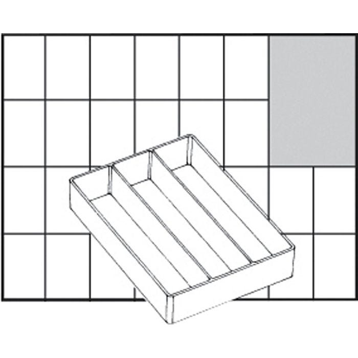 Caja interior de almacenaje, A: 24 mm, medidas 109x79 mm, 1 ud