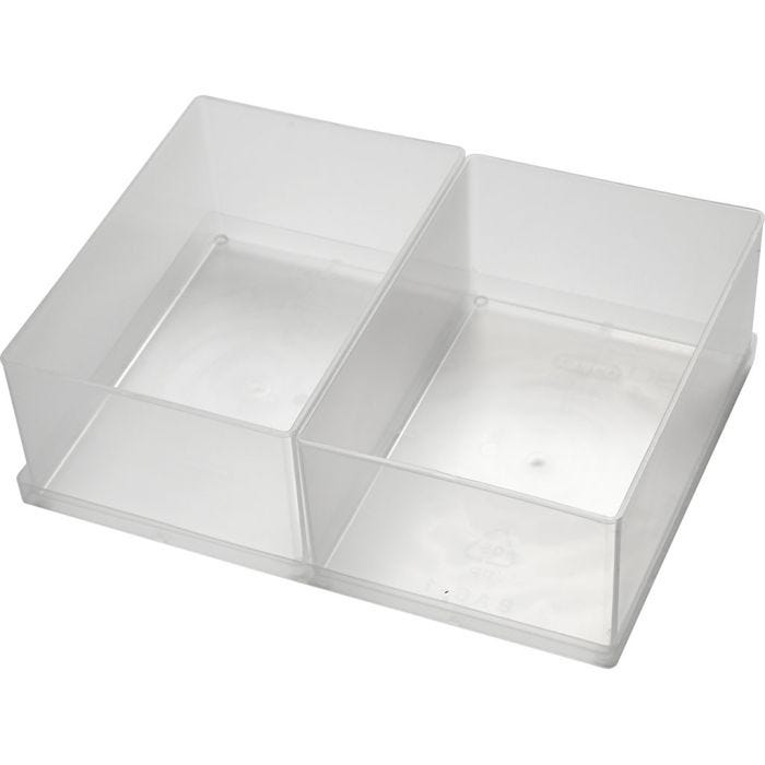Caja interior de almacenaje, medida BA6-1, A: 80 mm, medidas 157x109 mm, 2 ud/ 1 paquete