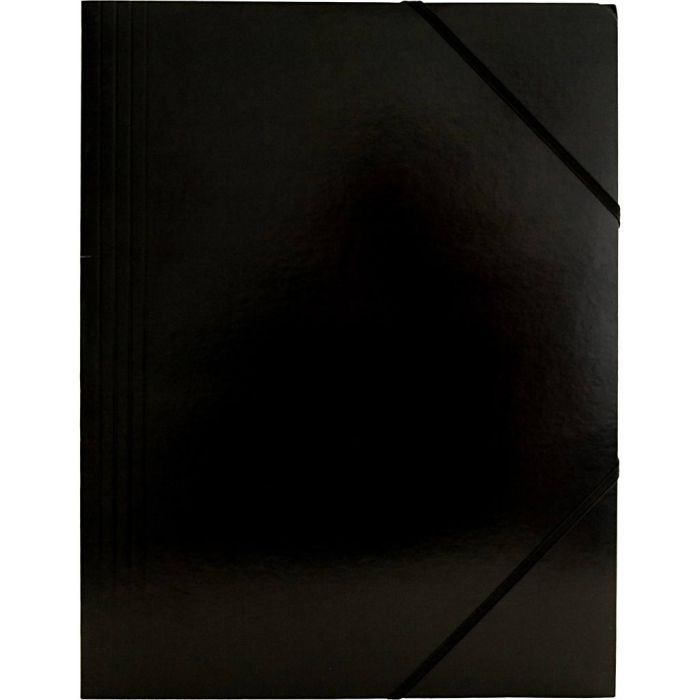 Carpeta de gomas, A4, medidas 22,9×32,4 cm, negro, 1 ud