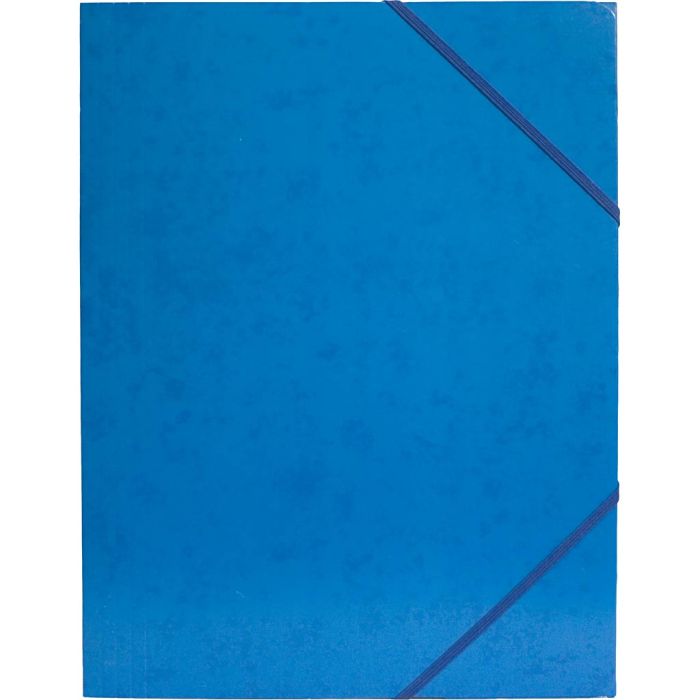 Carpeta de gomas, A4, medidas 22,9×32,4 cm, azul, 1 ud