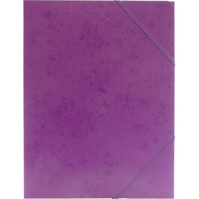 Carpeta de gomas, A4, medidas 22,9×32,4 cm, morado, 1 ud