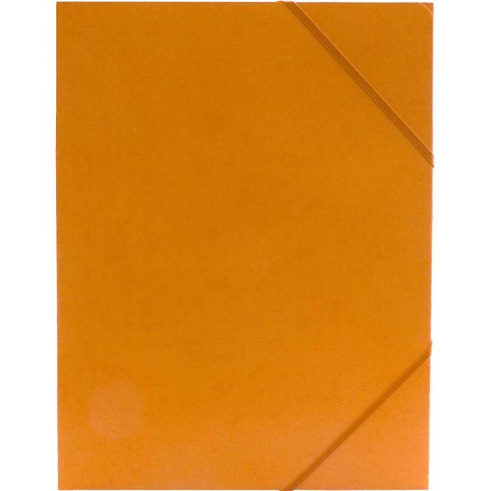 Carpeta de gomas, A4, medidas 22,9×32,4 cm, naranja, 1 ud