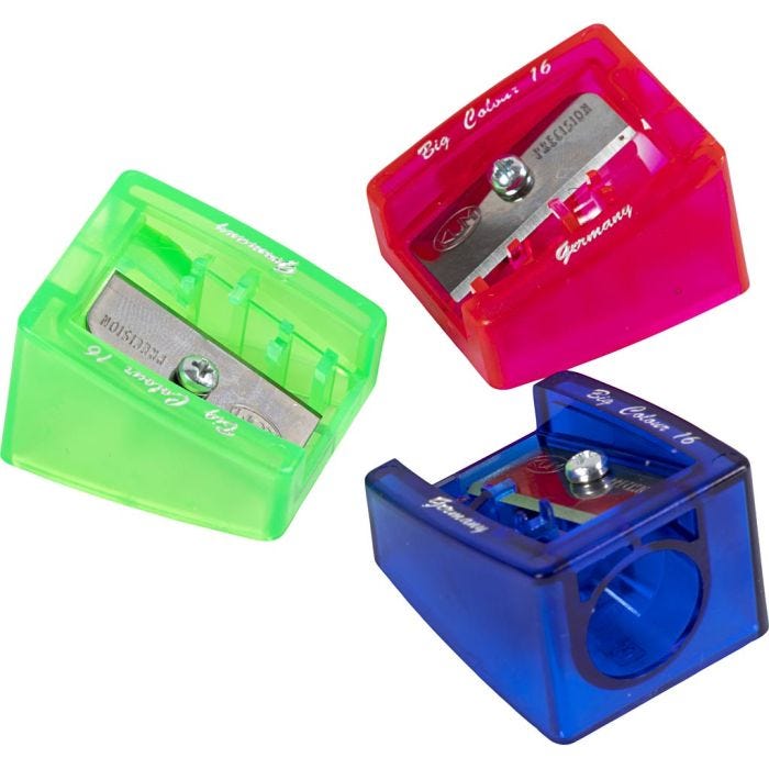 Sacapuntas, dia 16 mm, colores puede variar , 1 ud