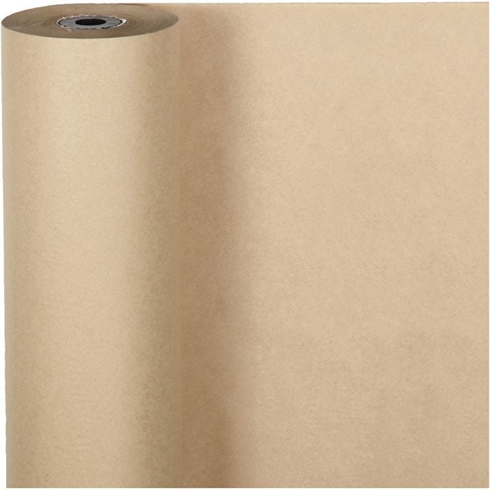 Papel de regalo, A: 50 cm, 60 gr, natural, 100 m/ 1 rollo
