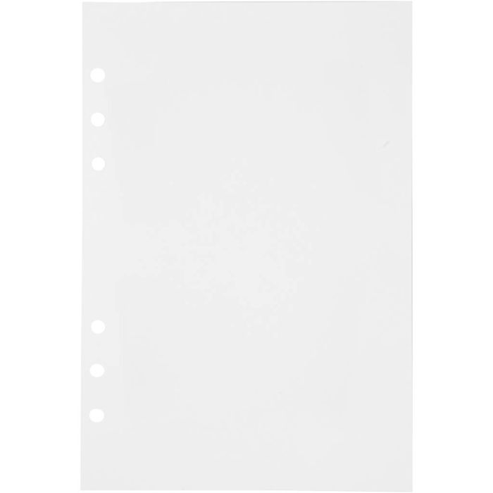 Páginas para agenda, medidas 142x210 mm, Número de paginas 36, 120 gr, blanco, 1 ud