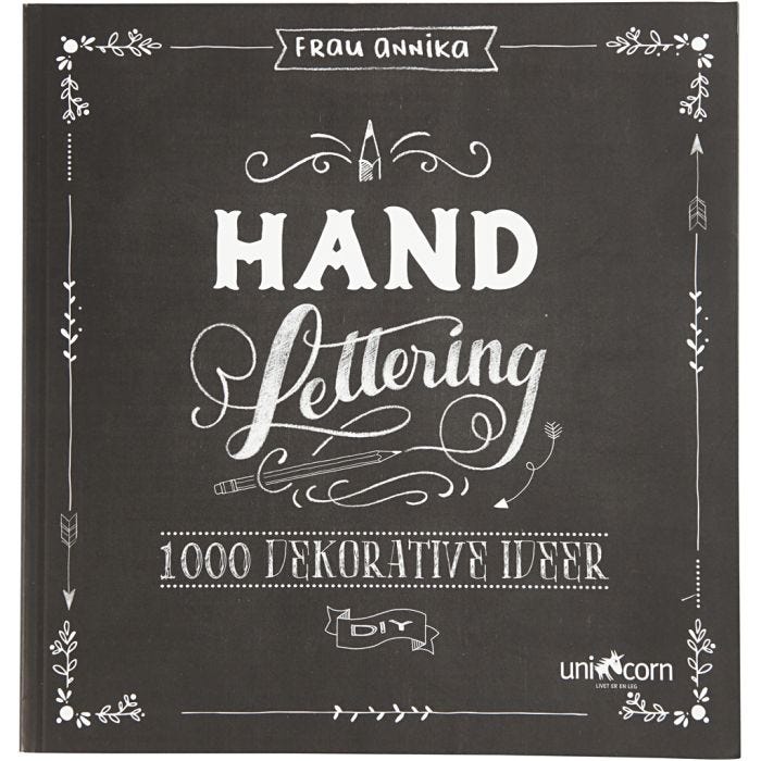 "Hand Lettering" 1000 ideas, medidas 22x23 cm, grosor 2 cm, Número de paginas 143, 1 ud