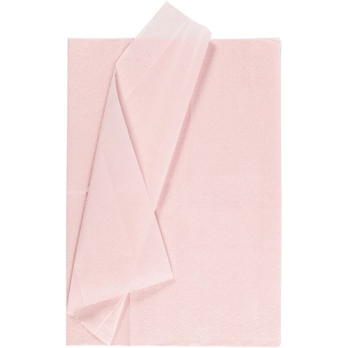 Papel de seda, con puntos, hoja 50x70 cm, 14 gr, rojo claro, 6 hoja/ 1 paquete