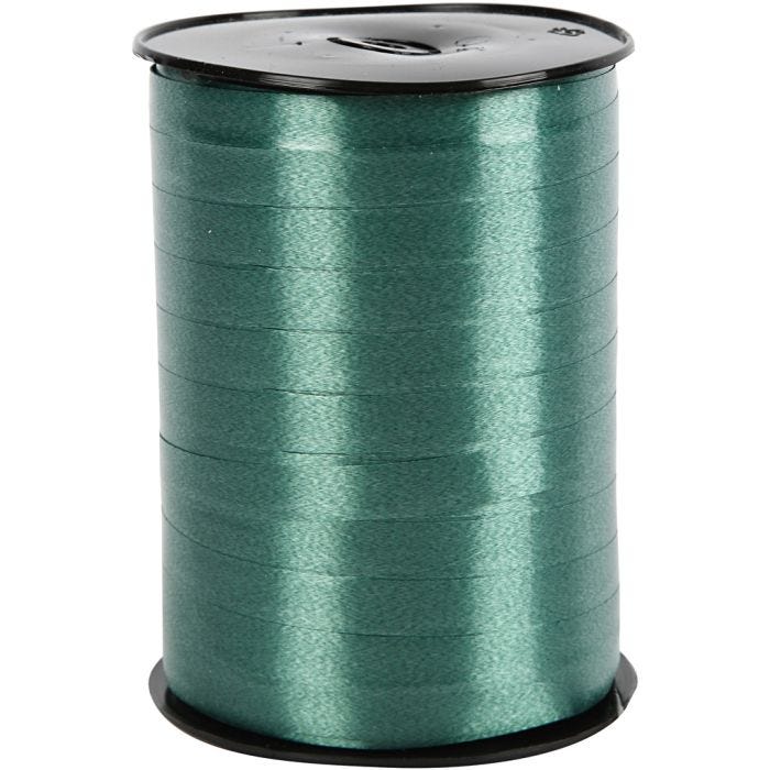 Cinta de plástico, A: 10 mm, glossy, verde oscuro, 250 m/ 1 rollo