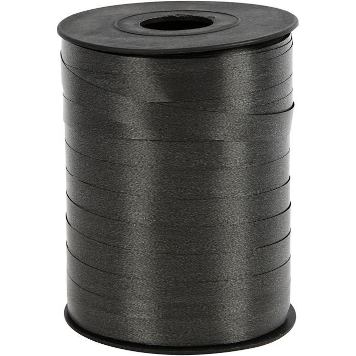 Cinta de plástico, A: 10 mm, glossy, negro, 250 m/ 1 rollo