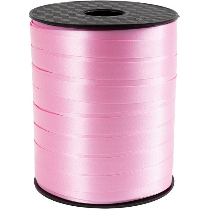 Cinta de plástico mate, A: 10 mm, rosa claro, 250 m/ 1 rollo