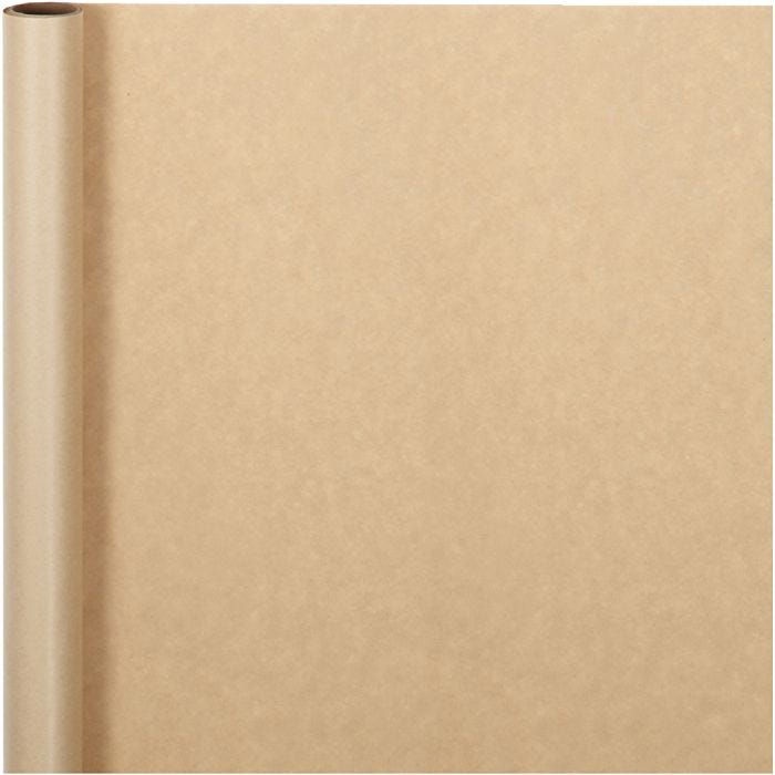 Papel de regalo, A: 50 cm, 60 gr, beige, 5 m/ 1 rollo