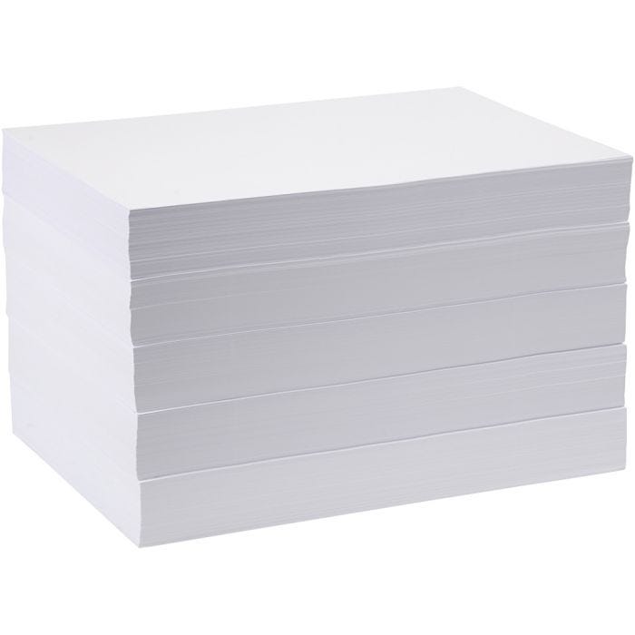 Papel de Dibujo, A3, hoja 297x420 mm, 80 gr, blanco, 5x500 hoja/ 1 paquete