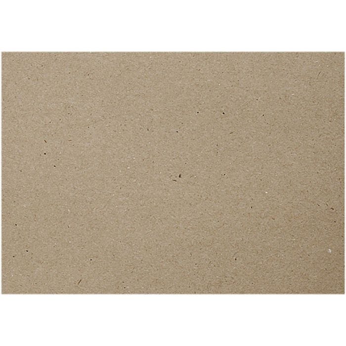 Papel Reciclado tipo Kraft, A4, hoja 210x297 mm, 100 gr, gris marrón, 20 hoja/ 1 paquete