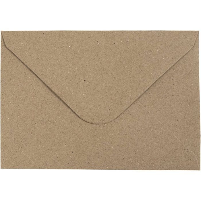 Sobre reciclado, medida sobre 11,5x16 cm, 120 gr, natural, 50 ud/ 1 paquete
