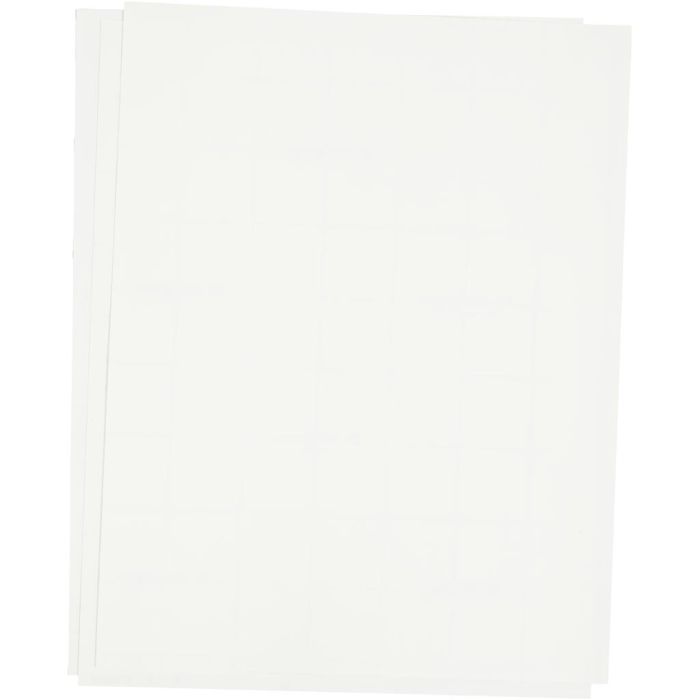 Lámina de transferencia, 21,5x28 cm, Para tejidos oscuros y claros, blanco, 3 hoja/ 1 paquete