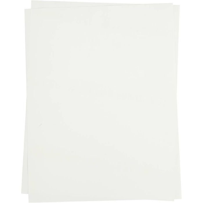 Lámina de transferencia, hoja 21,5x28 cm, Para tejidos claros, transparente, 5 hoja/ 1 paquete