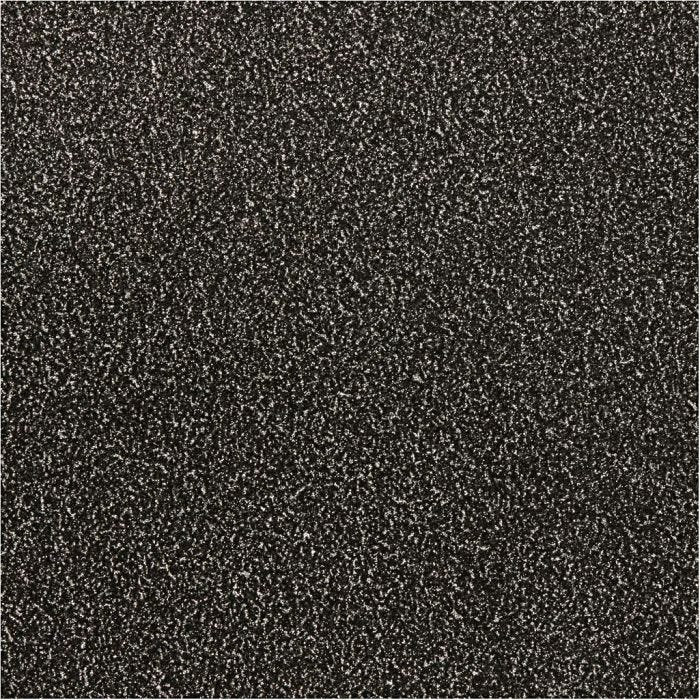 Glitter Film , A: 35 cm, grosor 110 my, negro, 2 m/ 1 rollo
