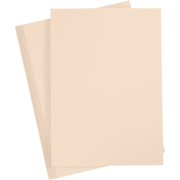 Cartulina de Color, A4, hoja 210x297 mm, 180 gr, beige, 20 hoja/ 1 paquete