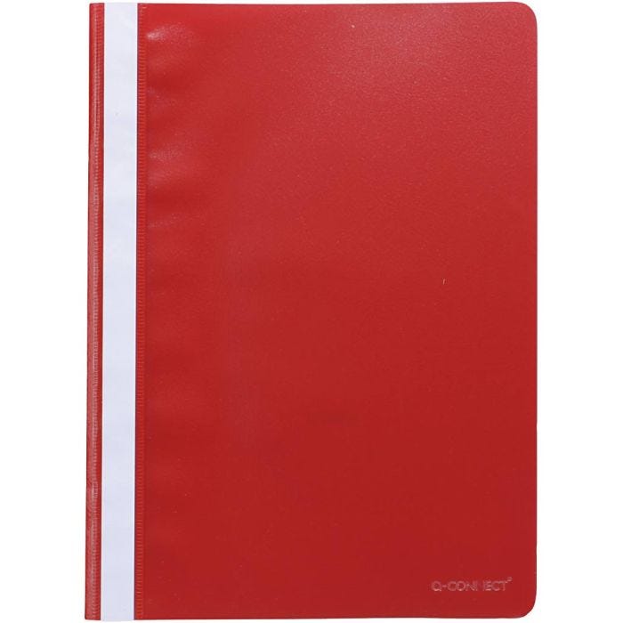 Carpetas de presentación de plástico, A4, rojo, 1 ud