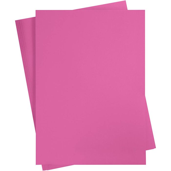 Cartulina de Color, A2, hoja 420x594 mm, 180 gr, rosa, 100 hoja/ 1 paquete