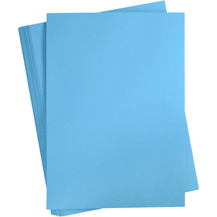 Cartulina de Color, A2, hoja 420x594 mm, 180 gr, turquesa, 100 hoja/ 1 paquete