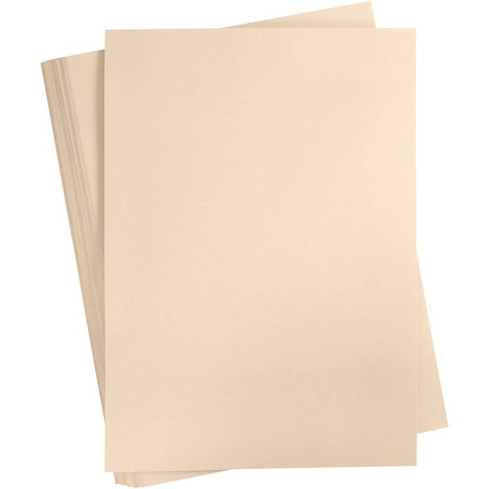 Cartulina de Color, A2, hoja 420x594 mm, 180 gr, beige, 100 hoja/ 1 paquete