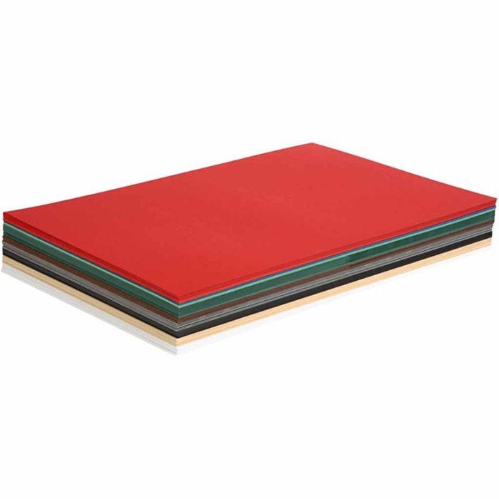 Cartulinas Navideñas, A3, hoja 297x420 mm, 180 gr, surtido de colores, 300 hojas stdas/ 1 paquete